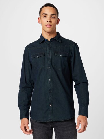 SCOTCH & SODA - Ajuste regular Camisa en azul: frente