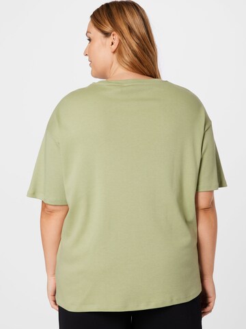 NU-IN Plus Oversized Shirt 'Be Yourself' in Green