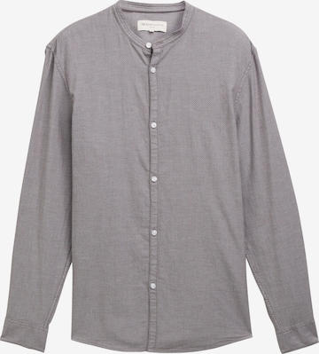 TOM TAILOR DENIM Слим Рубашка в Серый: спереди