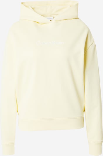 Calvin Klein Sweatshirt 'HERO' in de kleur Lichtgeel / Wit, Productweergave
