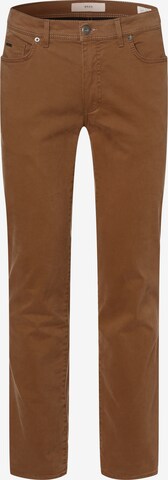 Regular Pantalon 'Cadiz' BRAX en marron : devant