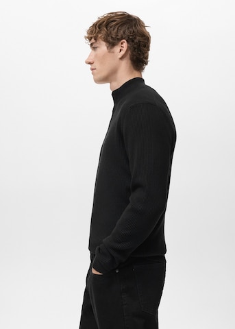 MANGO MAN Pullover 'Antiguap' in Schwarz