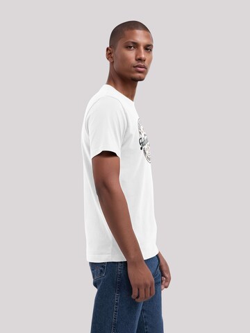 T-Shirt 'Vatertag Surviving Fatherhood' F4NT4STIC en blanc
