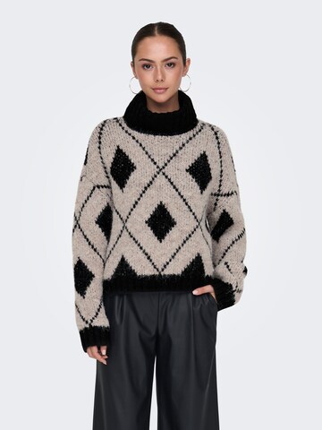 JDY Pullover 'JDYZoey' in Grau: Vorderseite