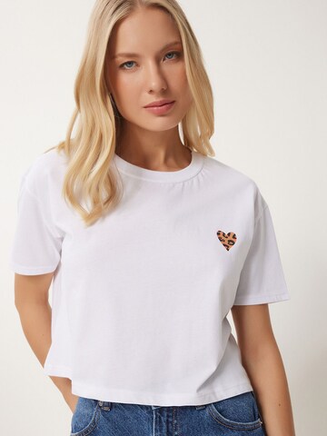 T-shirt Happiness İstanbul en blanc