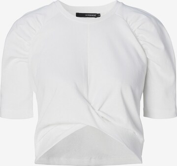 Supermom T-shirt 'Emerson' i vit: framsida