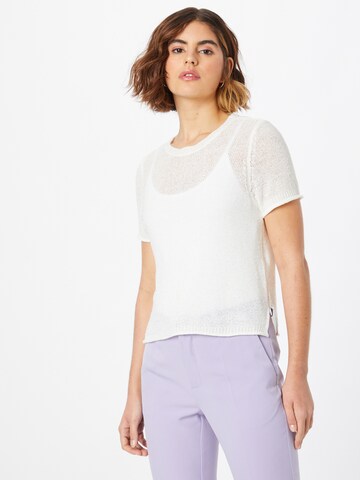 Pull-over 'SUNNY' ONLY en blanc : devant