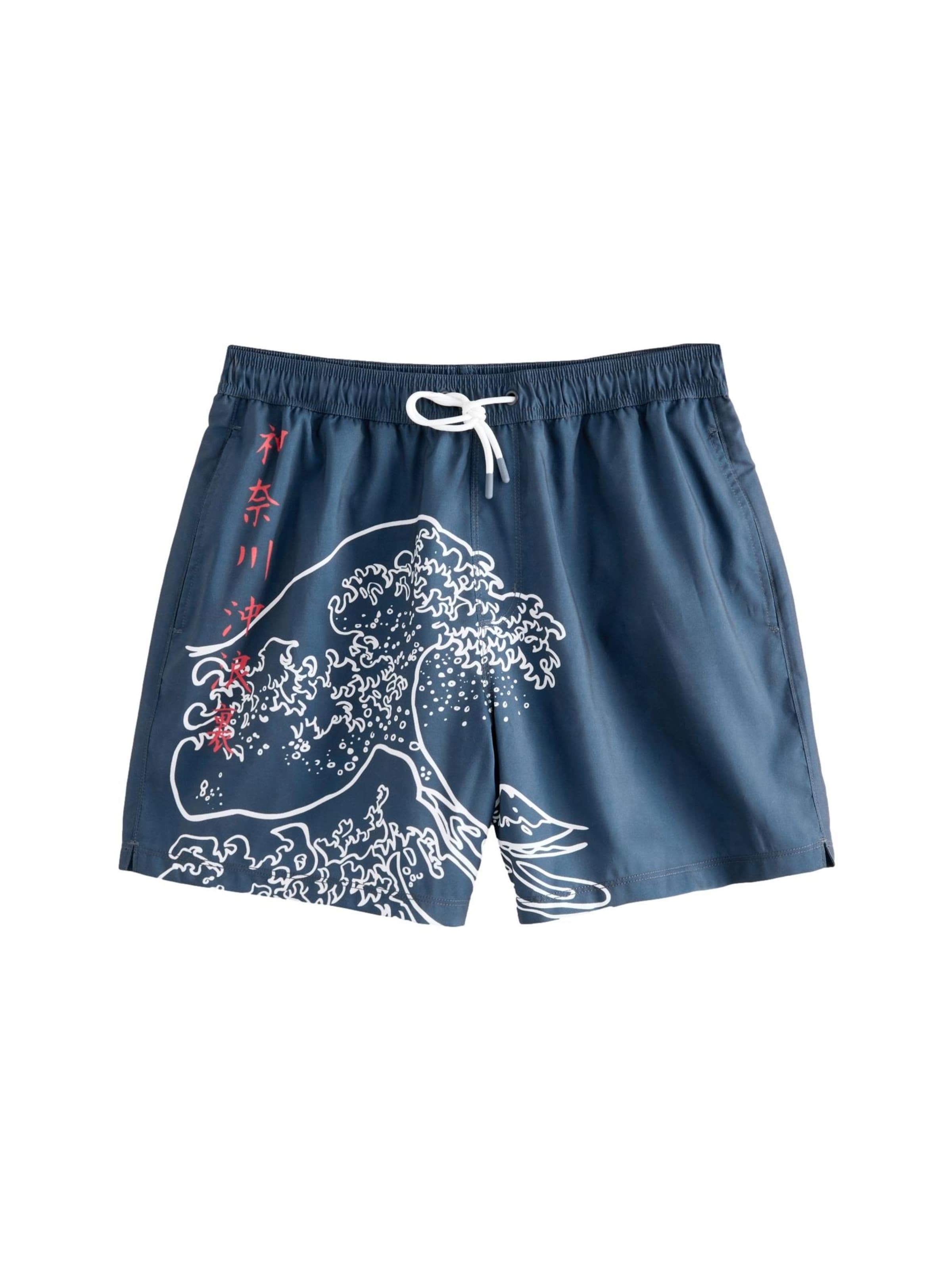 Next Шорти за плуване в синьо: отпред