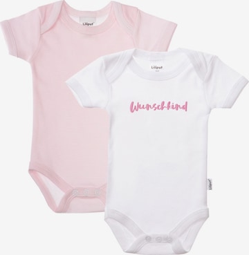 LILIPUT Romper/Bodysuit 'Wunschkind' in Pink: front