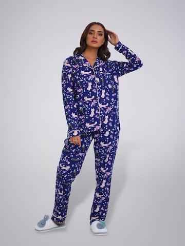 Pigiama di LEAFLETIC in blu