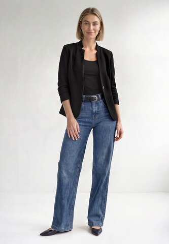STREET ONE Blazer aus Jersey mit Struktur in Schwarz: Vorderseite