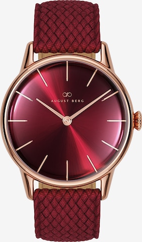 August Berg Analog Watch in Gold: front