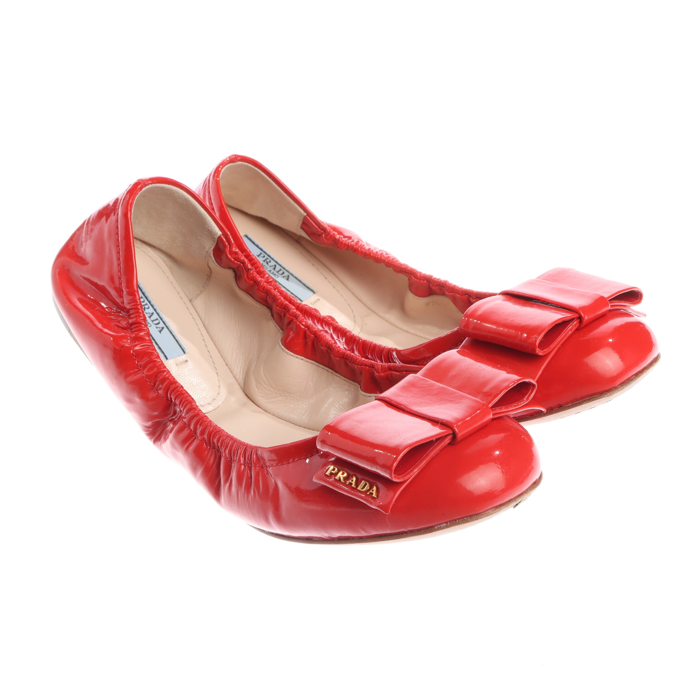 PRADA Flats & Loafers in 38 in Red, Item view