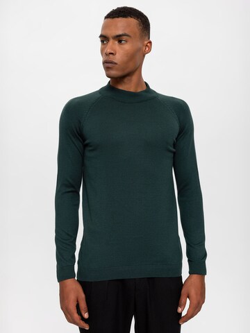 Antioch Sweater in Green: front