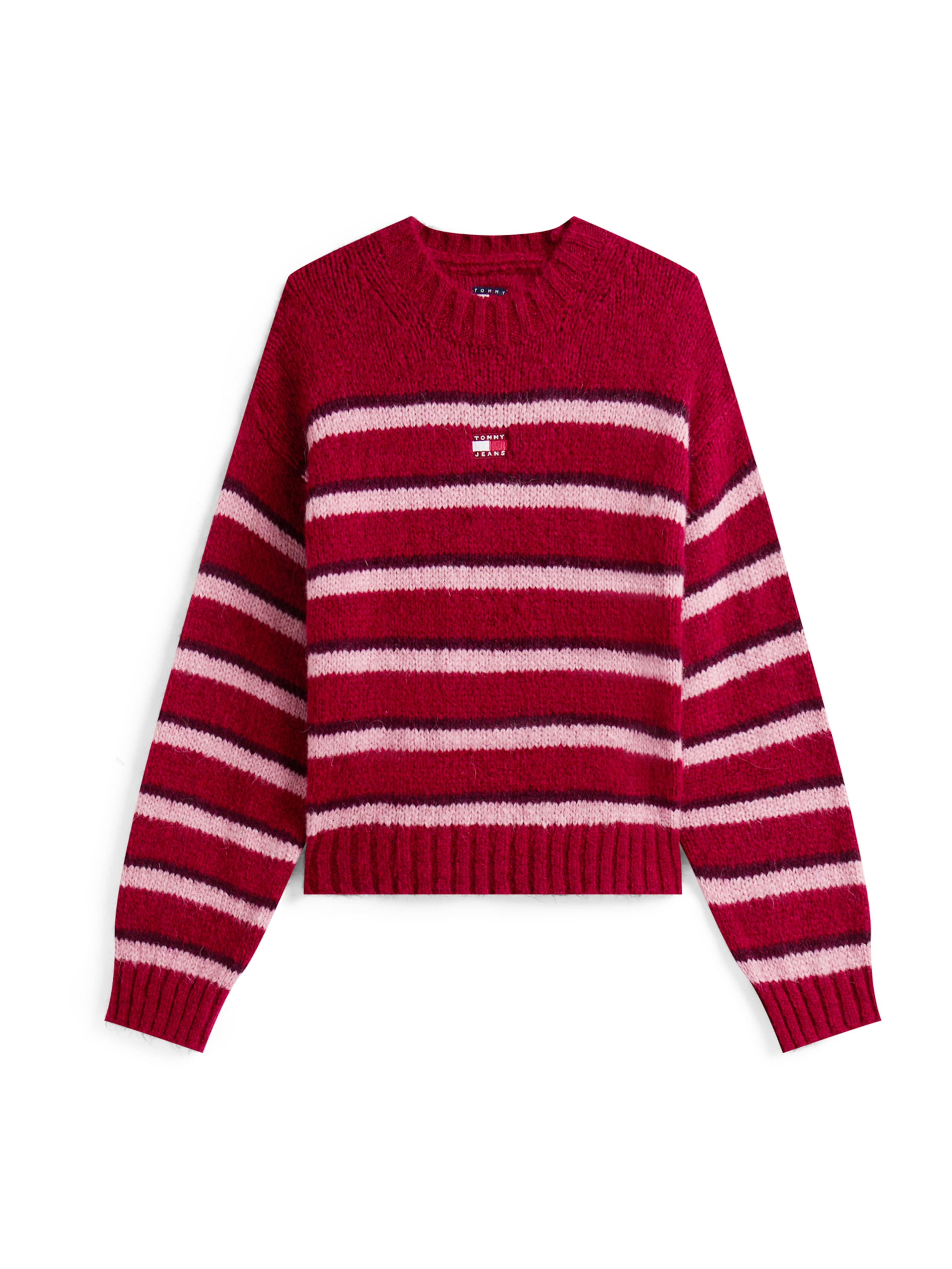 Tommy Jeans Kampsun, värv punane: eest vaates