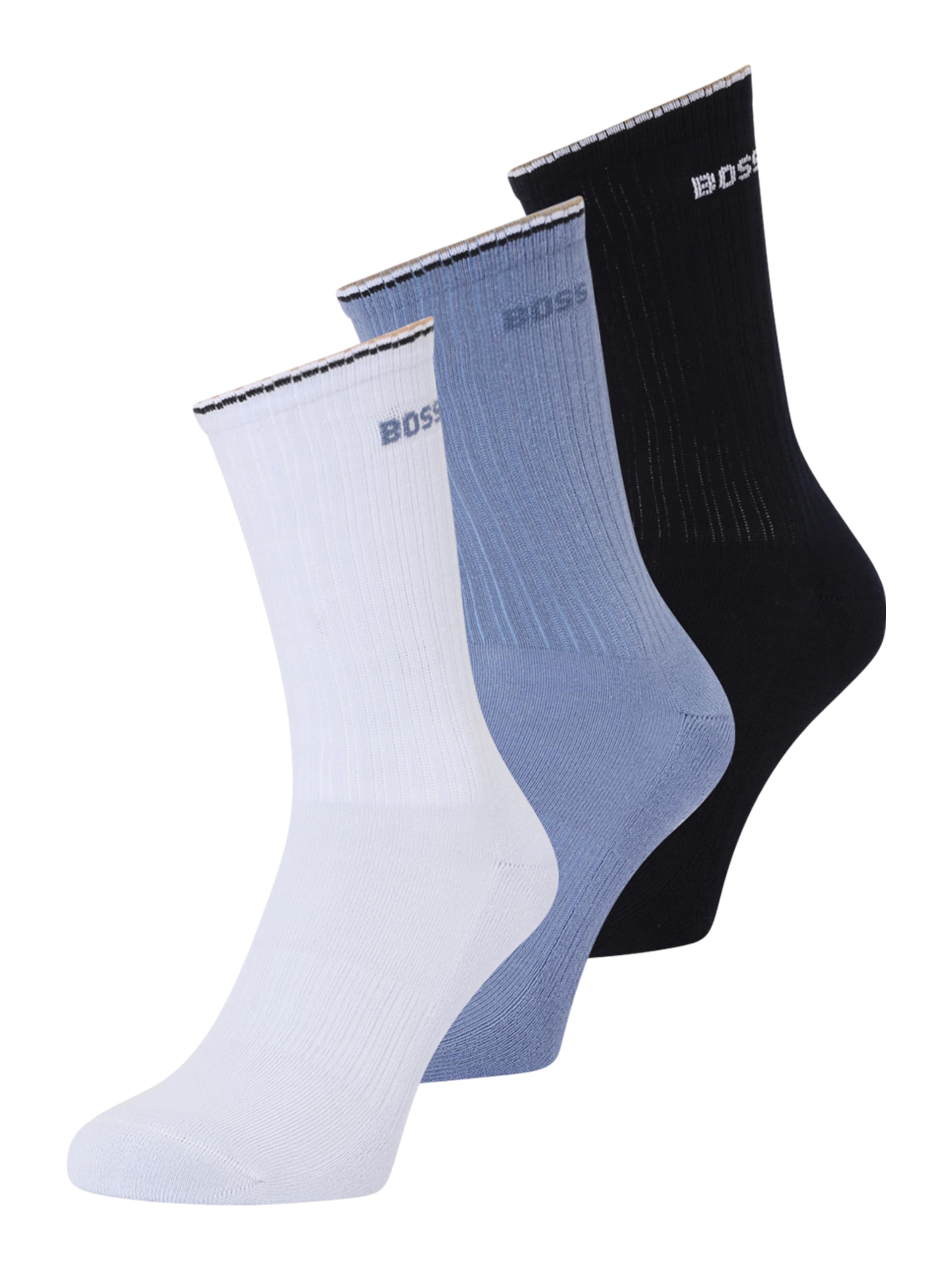 BOSS Socks in Beige: front