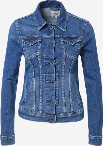 Pepe Jeans Φθινοπωρινό και ανοιξιάτικο μπουφάν 'Thrift' σε μπλε: μπροστά