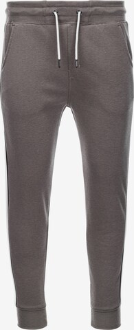 Effilé Pantalon 'P865' Ombre en gris : devant