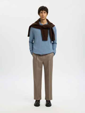 Pull-over 'SLHTELLER' SELECTED en bleu