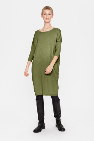 SAINT TROPEZ Knitted dress 'Mila' in Green