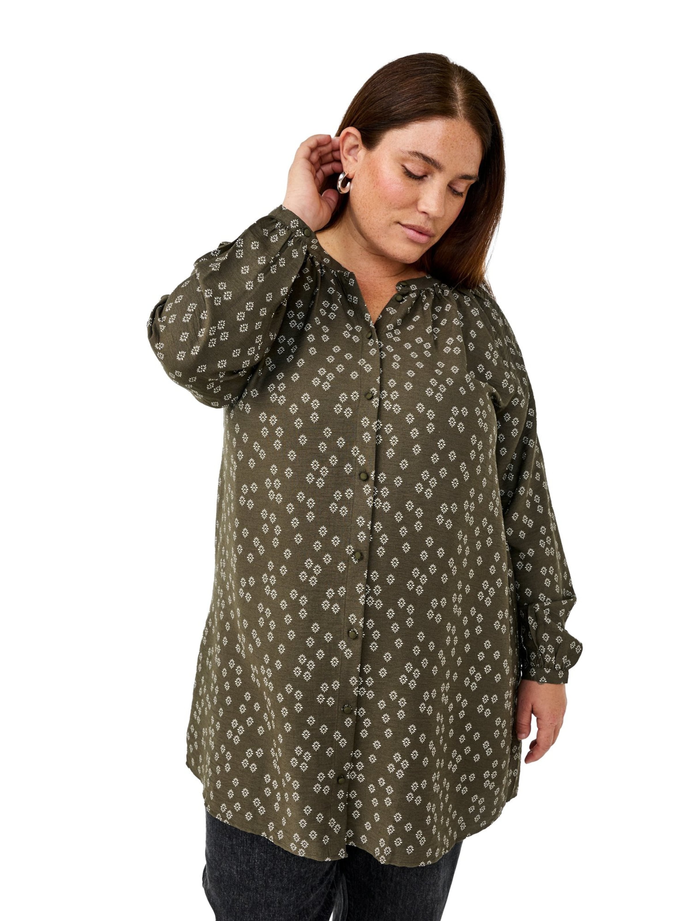 Zizzi Tunic 'CAAVA' in Green: front