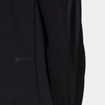 ADIDAS SPORTSWEARTehnička sportska majica 'Workout Pu-Coated' - crna boja