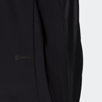 ADIDAS SPORTSWEAR Performance Shirt 'Workout Pu-Coated' in Black