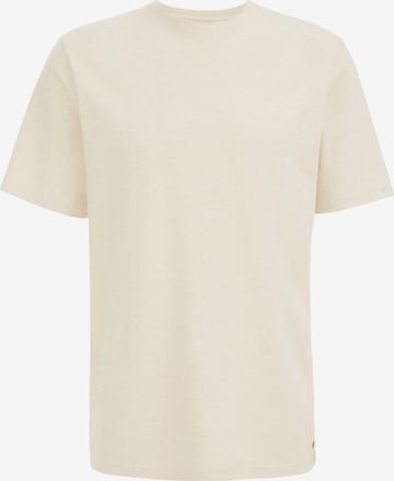 T-Shirt WE Fashion en beige : devant