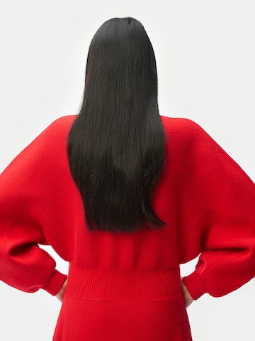 GOBI Cashmere Kleid 'Cashmere Sculptural Dress'‌‌‌‌‌ in Rot