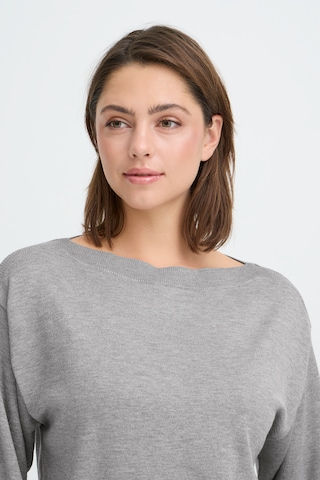 ICHI Svetr 'IHLULS' – šedá