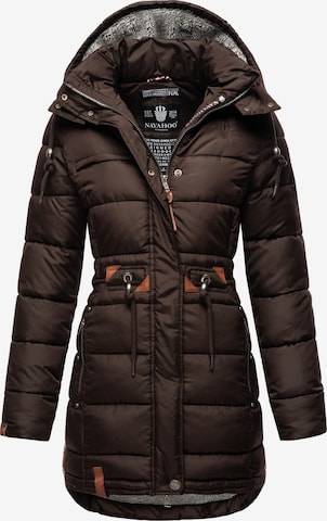 NAVAHOO Winter Coat 'Dalie' in Brown: front