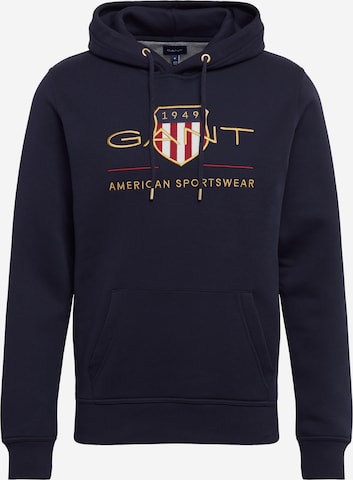 Sweat-shirt GANT en bleu : devant