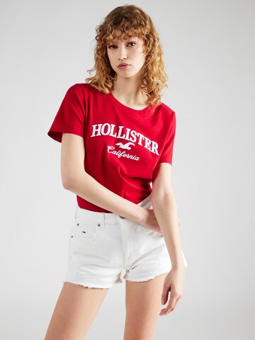 HOLLISTER - Camisa em vermelho: frente