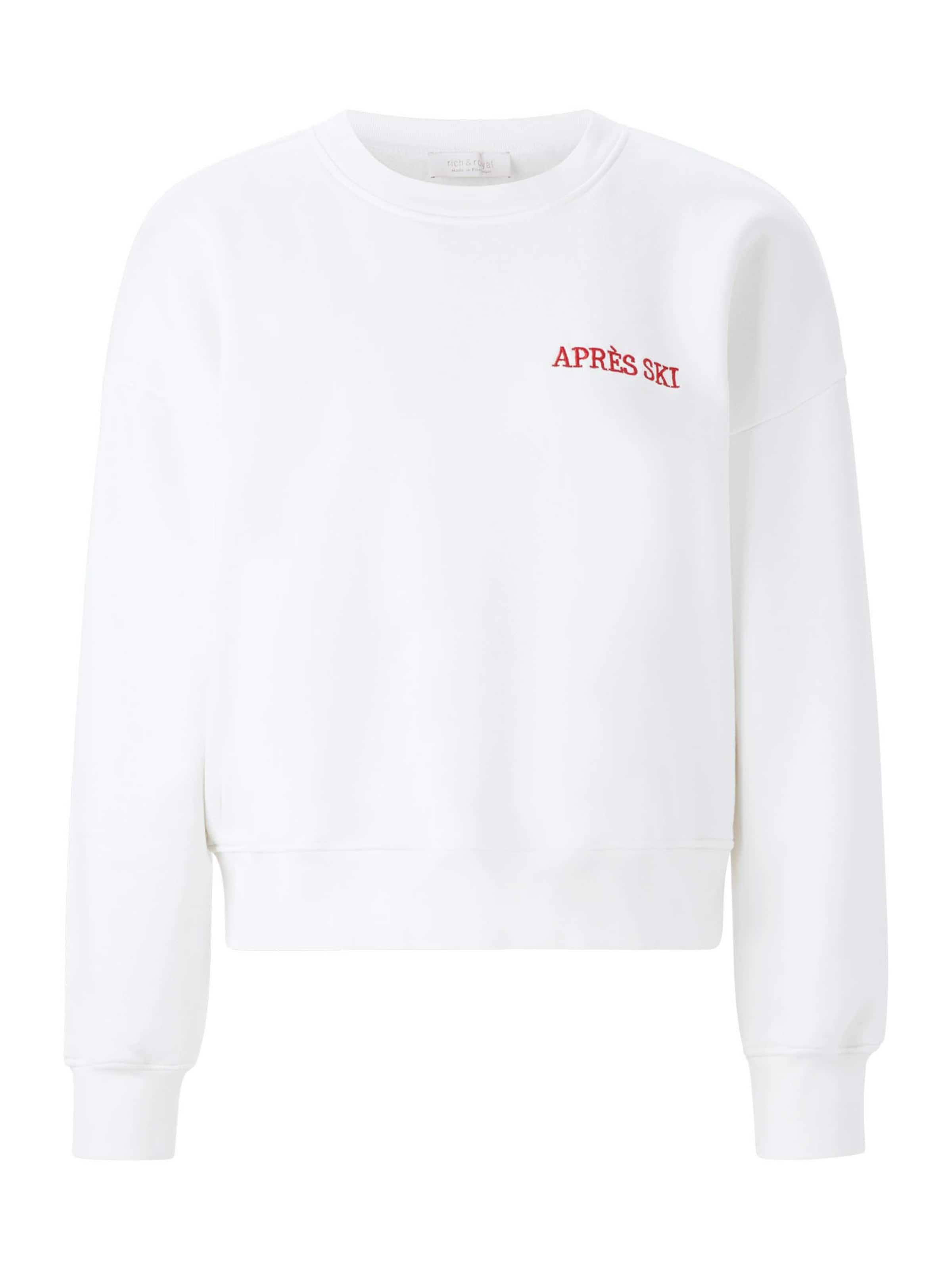 Rich & Royal - Sweatshirt em branco: frente