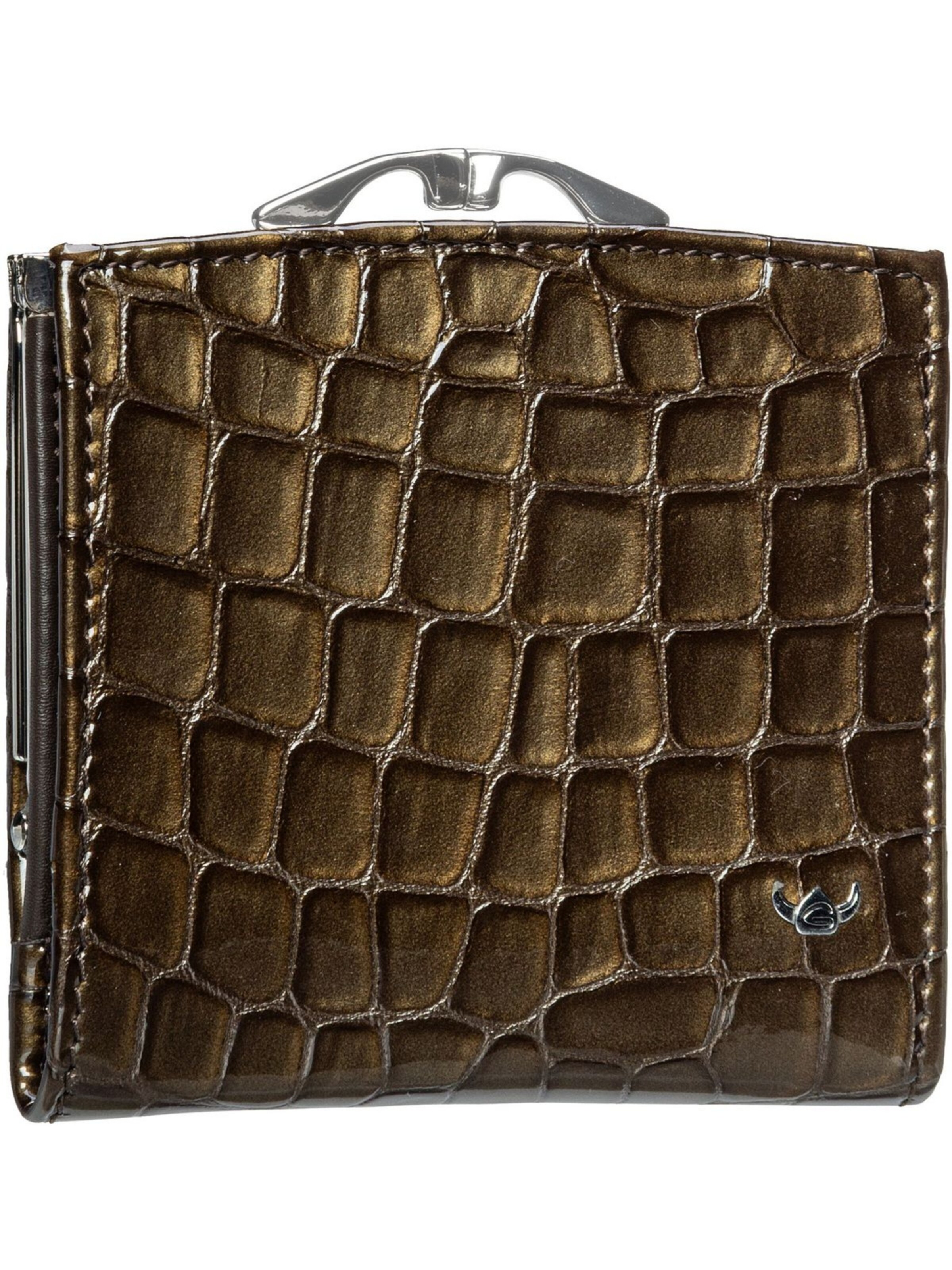 Porte-monnaies 'Cayenne' GOLDEN HEAD en marron : devant