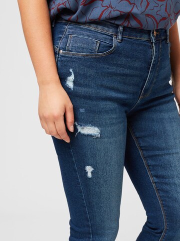 ONLY Curve Skinny Jeans 'DAISY' in Blauw