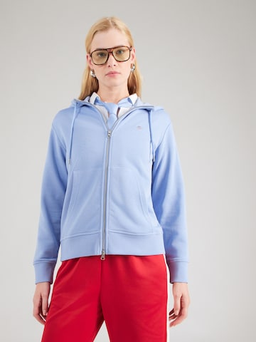 Veste de survêtement GANT en violet : devant