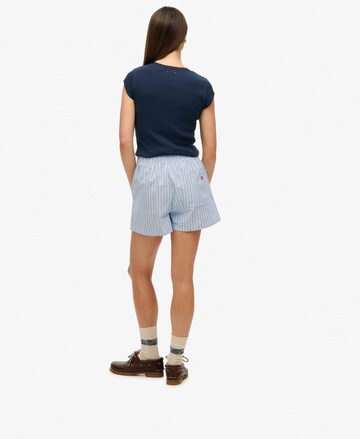 Superdry Regular Broek in Blauw