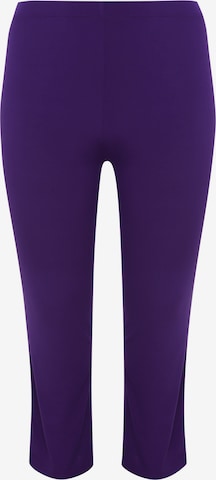 Yoek Skinny Leggings ' Dolce ' in Purple: front