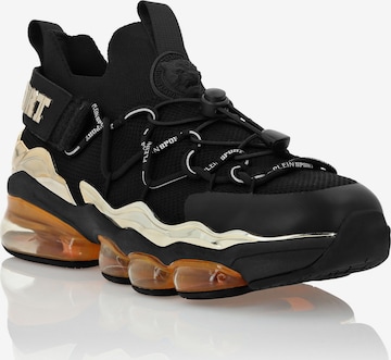 Plein Sport - Zapatillas deportivas bajas 'Thunder' en negro: frente