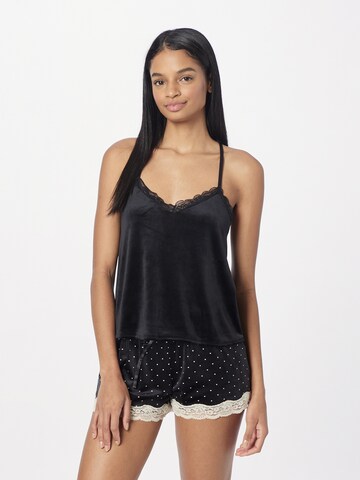 Hunkemöller Pajama Shirt in Black: front