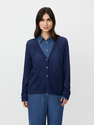 Masai Gebreid vest 'Larkena' in Blauw: voorkant