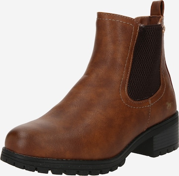 MUSTANG Chelsea boots in Bruin: voorkant