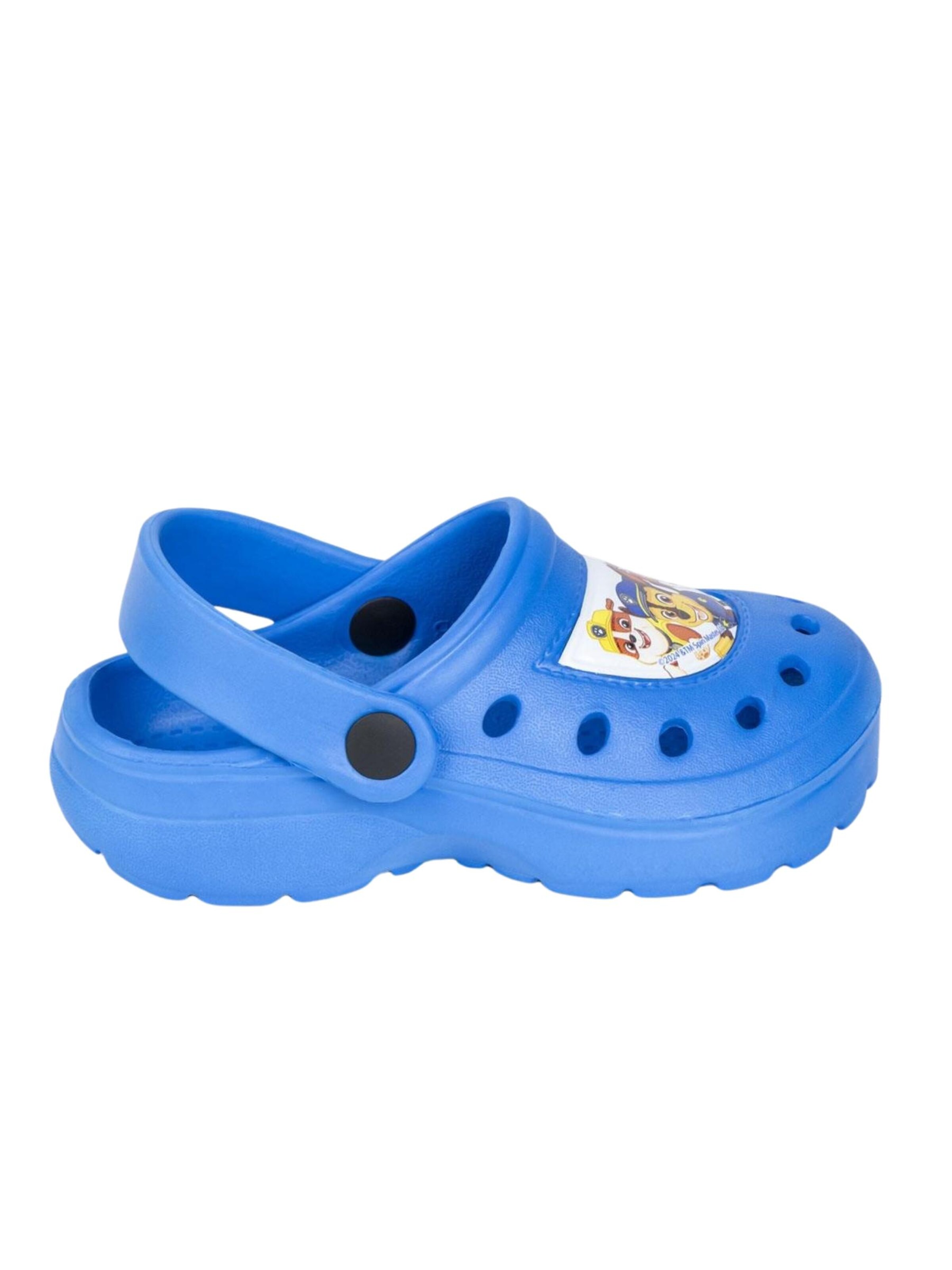 DISNEY Beach & Pool Shoes 'Clogs Paw' in Blue: front