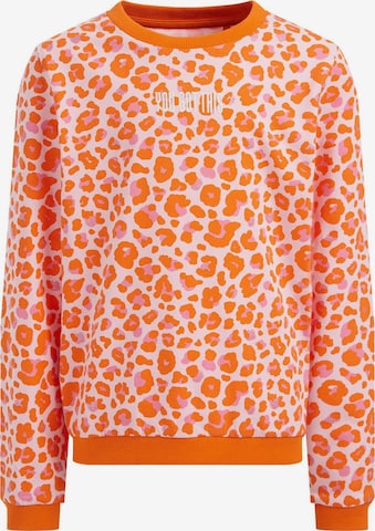 WE Fashion Sweatshirt in Orange: front