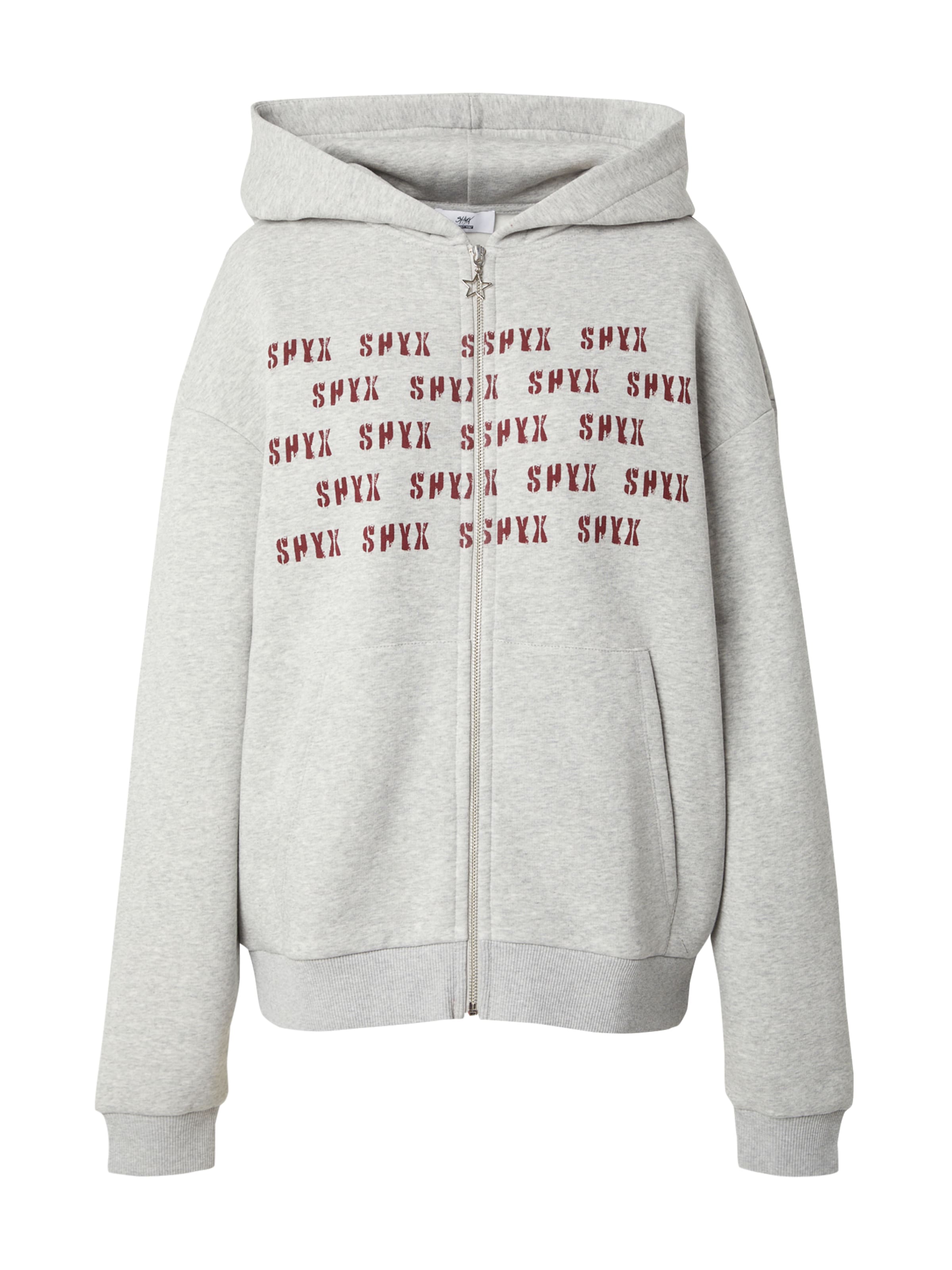SHYX Sweatjacke in Grau: Vorderseite