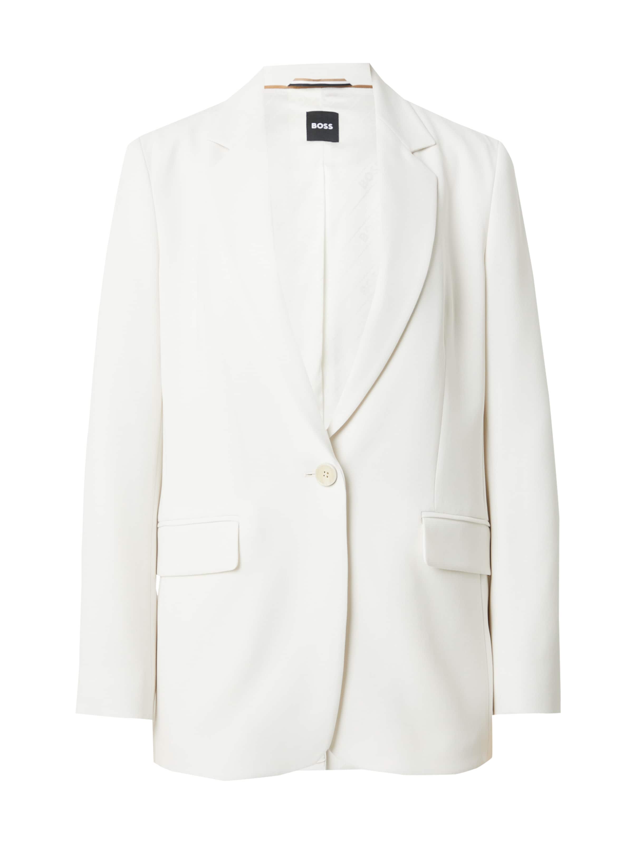 BOSS Bleiser 'Jocaluah', värv valge: eest vaates