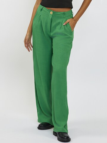 FRESHLIONS Wide leg Pants 'BLESS' in Green