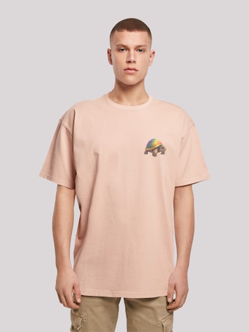 F4NT4STIC Shirt 'Rainbow Turtle' in Pink: predná strana