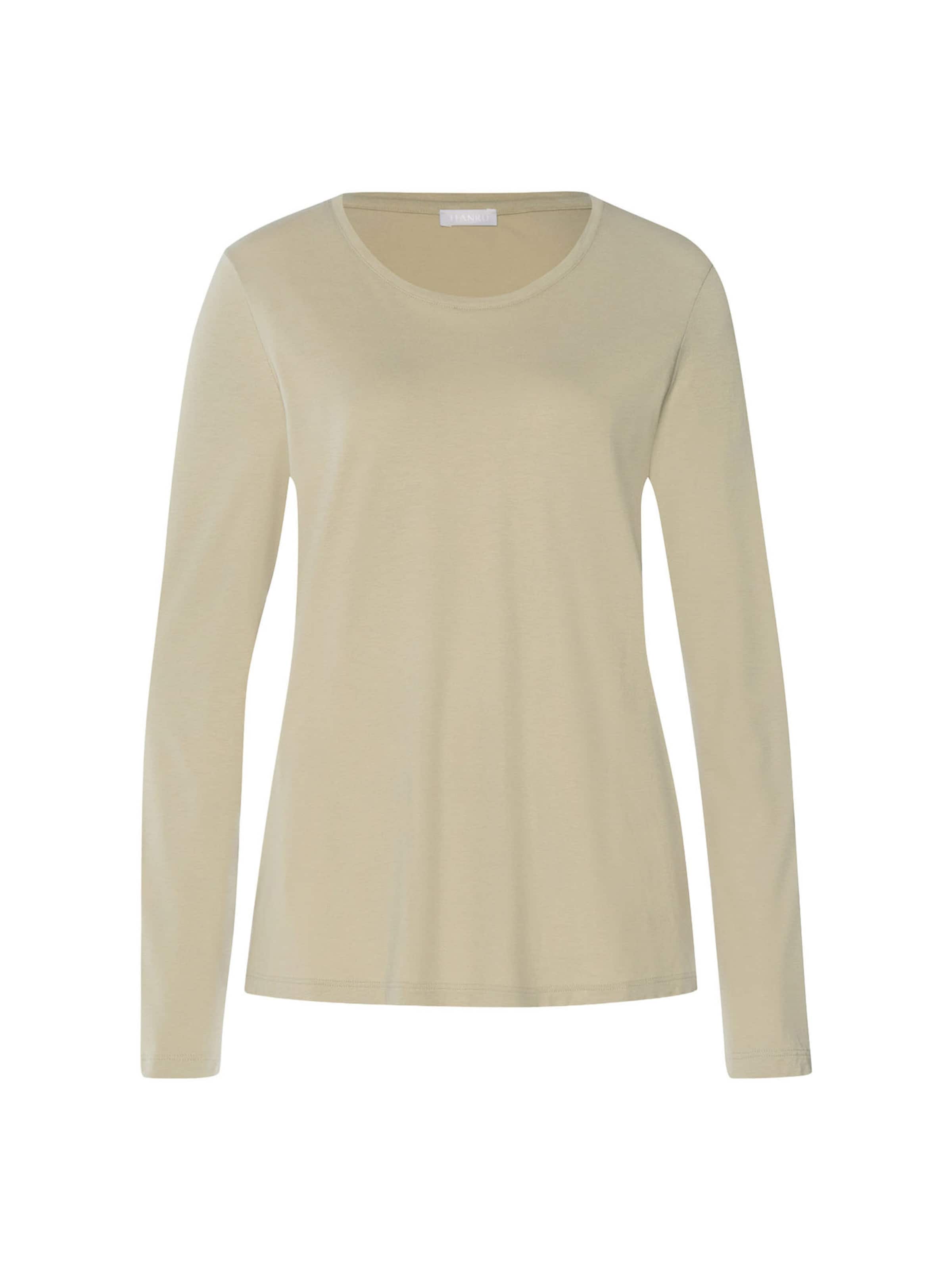 Hanro Longsleeve ' Sleep & Lounge ' in Beige: Vorderseite